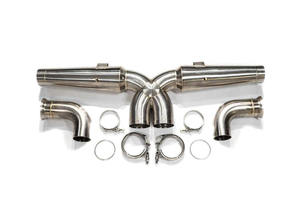 991 and 997 Inconel Megaphone Center Muffler Delete "Crack Pipe" Exhaust - Dundon Motorsports